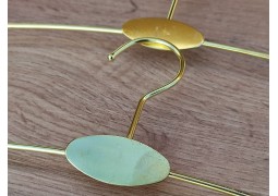 Плічка-вішалка для білизни (золотиста з прищіпками)